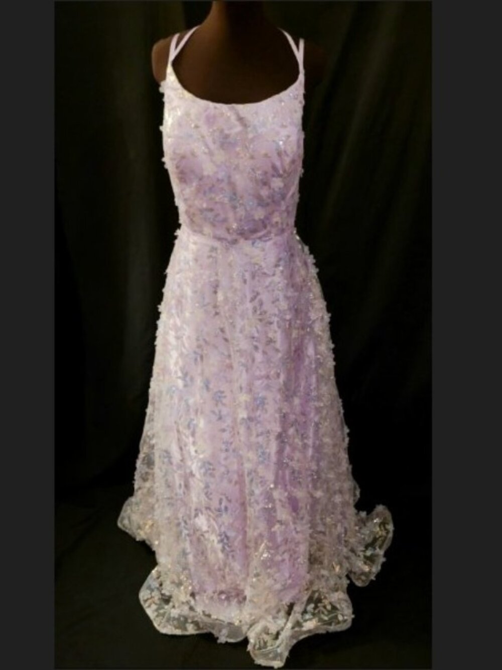 NWOT Full Length Lavender Prom/Evening Gown
